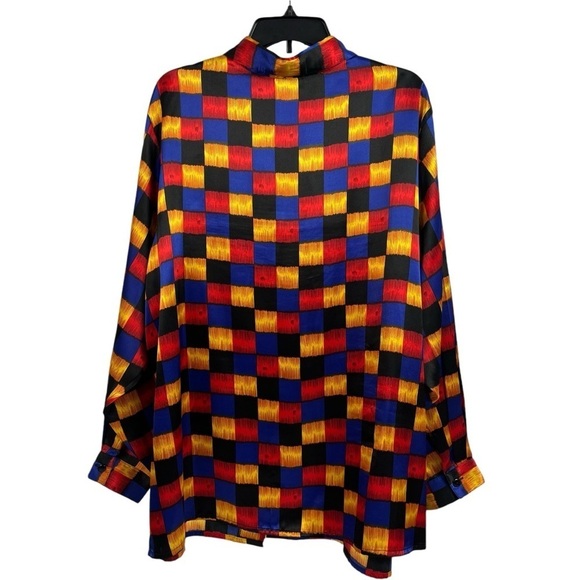 TR Bentley Plus Womens Blouse Button Front Long Sleeve Top 24W - Picture 4 of 9